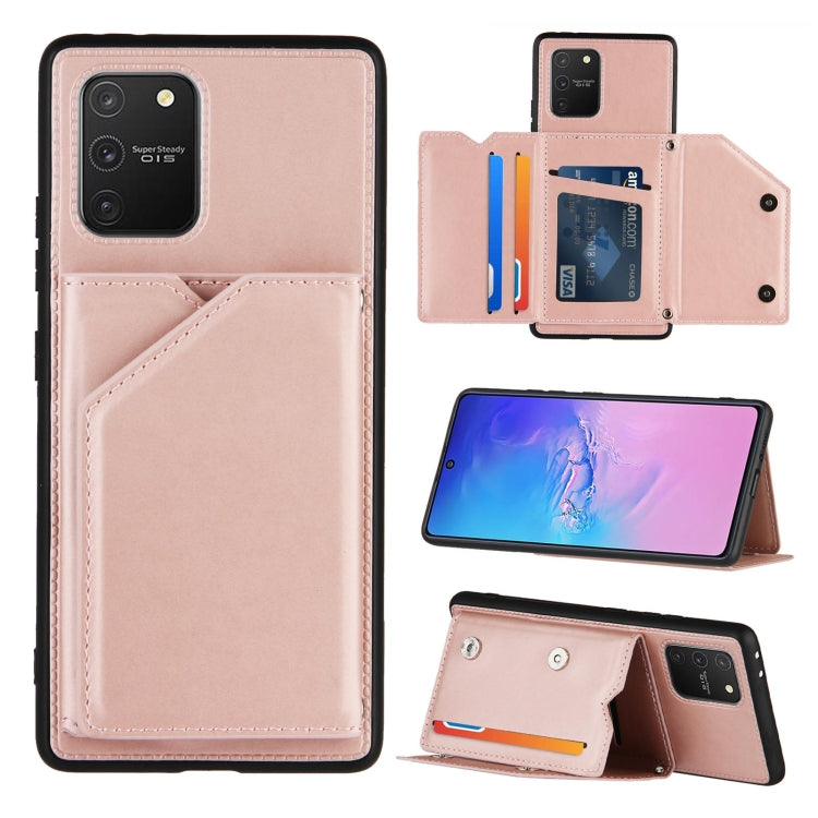 Skin Feel PU + TPU + PC Back Cover Shockproof Case with Card Slots & Holder & Photo Frame, For Samsung Galaxy A20 & A30, For Samsung Galaxy A31, For Samsung Galaxy A51, For Samsung Galaxy M51, For Samsung Galaxy M80s & A91, For Samsung Galaxy S20+