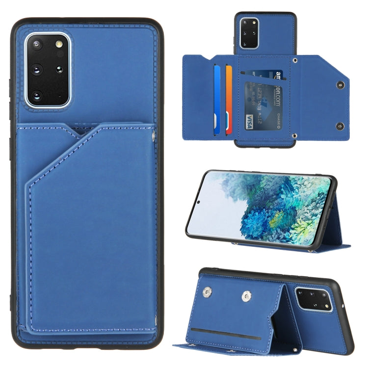 Skin Feel PU + TPU + PC Back Cover Shockproof Case with Card Slots & Holder & Photo Frame, For Samsung Galaxy A20 & A30, For Samsung Galaxy A31, For Samsung Galaxy A51, For Samsung Galaxy M51, For Samsung Galaxy M80s & A91, For Samsung Galaxy S20+