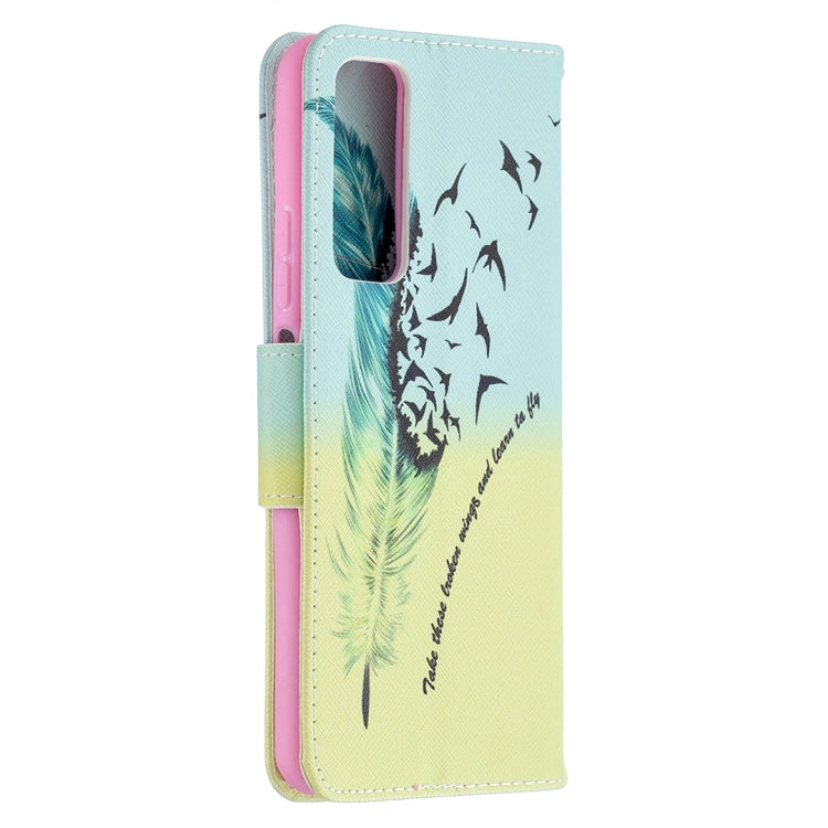Colored Drawing Pattern Horizontal Flip Leather Case with Holder & Card Slots & Wallet