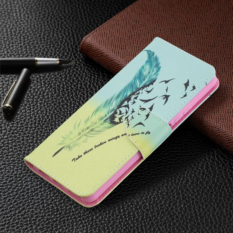 Colored Drawing Pattern Horizontal Flip Leather Case with Holder & Card Slots & Wallet