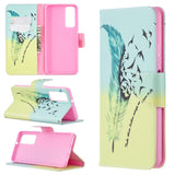 Colored Drawing Pattern Horizontal Flip Leather Case with Holder & Card Slots & Wallet