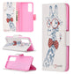 Colored Drawing Pattern Horizontal Flip Leather Case with Holder & Card Slots & Wallet
