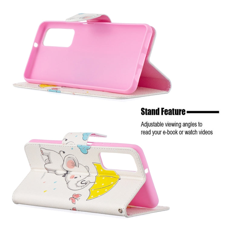 Colored Drawing Pattern Horizontal Flip Leather Case with Holder & Card Slots & Wallet