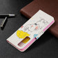 Colored Drawing Pattern Horizontal Flip Leather Case with Holder & Card Slots & Wallet