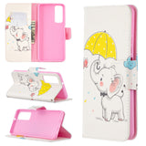 Colored Drawing Pattern Horizontal Flip Leather Case with Holder & Card Slots & Wallet