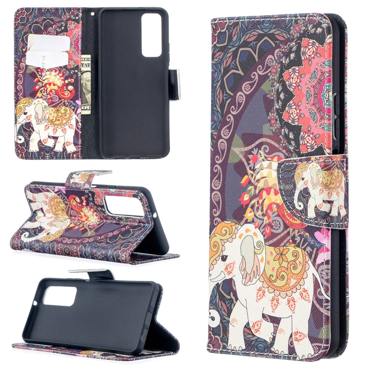 Colored Drawing Pattern Horizontal Flip Leather Case with Holder & Card Slots & Wallet