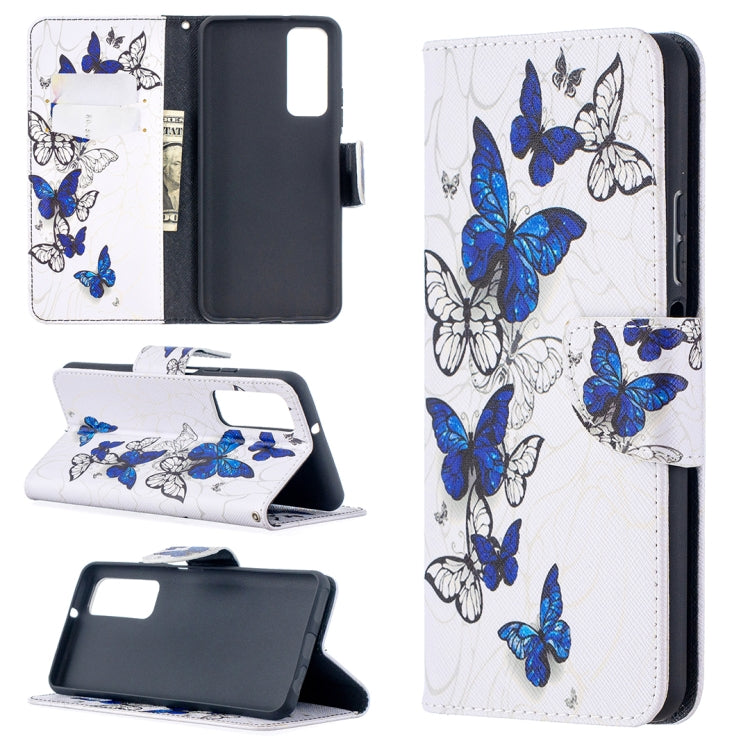 Colored Drawing Pattern Horizontal Flip Leather Case with Holder & Card Slots & Wallet