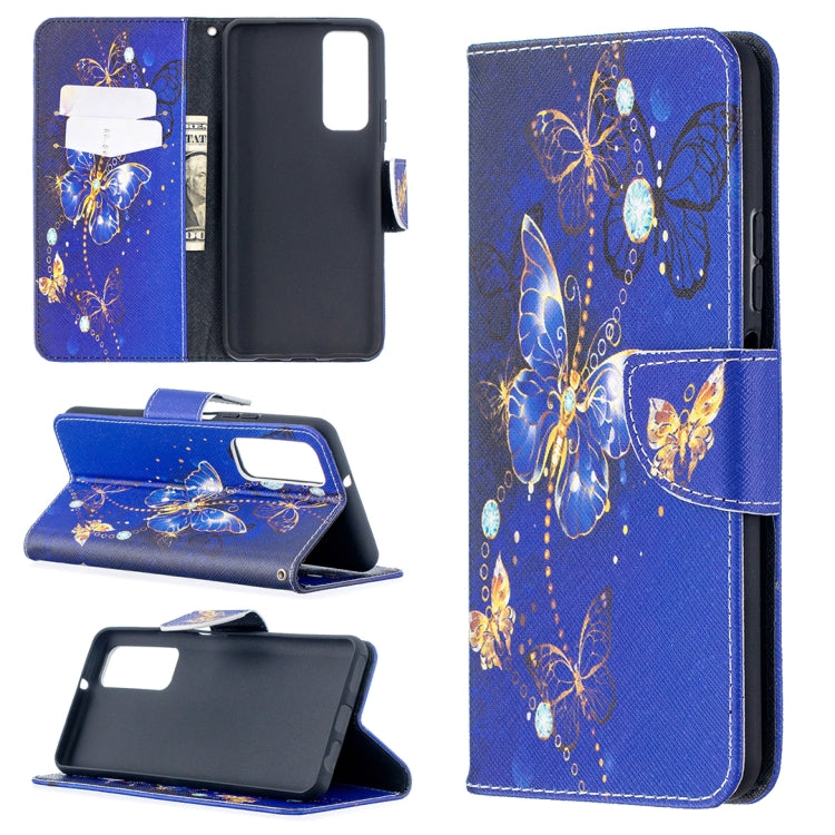 Colored Drawing Pattern Horizontal Flip Leather Case with Holder & Card Slots & Wallet