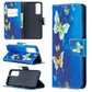 Colored Drawing Pattern Horizontal Flip Leather Case with Holder & Card Slots & Wallet