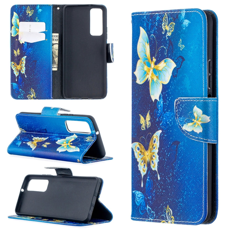 Colored Drawing Pattern Horizontal Flip Leather Case with Holder & Card Slots & Wallet