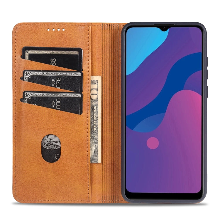 AZNS Magnetic Calf Texture Horizontal Flip Leather Case with Card Slots & Holder & Wallet, For OPPO A15, For vivo Y20, For vivo Y70s / Y51s / IQOO U1, For Samsung Galaxy A42 5G, For Samsung Galaxy M51 (Side Fingerprint)