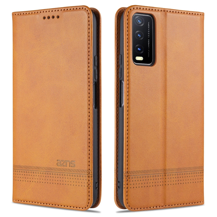 AZNS Magnetic Calf Texture Horizontal Flip Leather Case with Card Slots & Holder & Wallet, For OPPO A15, For vivo Y20, For vivo Y70s / Y51s / IQOO U1, For Samsung Galaxy A42 5G, For Samsung Galaxy M51 (Side Fingerprint)