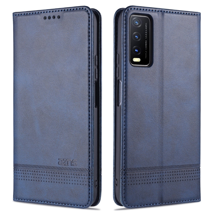 AZNS Magnetic Calf Texture Horizontal Flip Leather Case with Card Slots & Holder & Wallet, For OPPO A15, For vivo Y20, For vivo Y70s / Y51s / IQOO U1, For Samsung Galaxy A42 5G, For Samsung Galaxy M51 (Side Fingerprint)