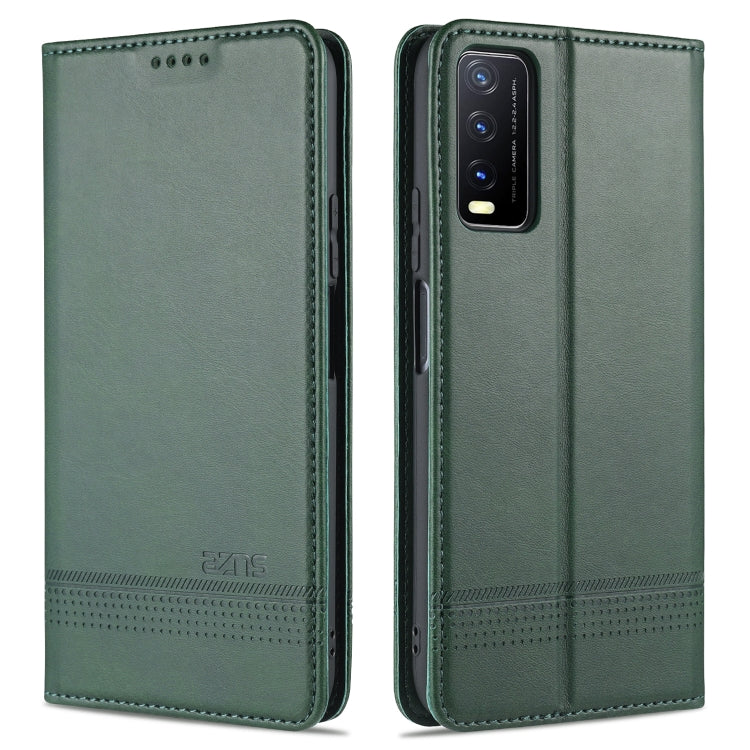 AZNS Magnetic Calf Texture Horizontal Flip Leather Case with Card Slots & Holder & Wallet, For OPPO A15, For vivo Y20, For vivo Y70s / Y51s / IQOO U1, For Samsung Galaxy A42 5G, For Samsung Galaxy M51 (Side Fingerprint)