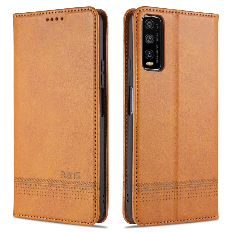 AZNS Magnetic Calf Texture Horizontal Flip Leather Case with Card Slots & Holder & Wallet, For OPPO A15, For vivo Y20, For vivo Y70s / Y51s / IQOO U1, For Samsung Galaxy A42 5G, For Samsung Galaxy M51 (Side Fingerprint)