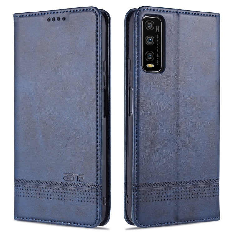 AZNS Magnetic Calf Texture Horizontal Flip Leather Case with Card Slots & Holder & Wallet, For OPPO A15, For vivo Y20, For vivo Y70s / Y51s / IQOO U1, For Samsung Galaxy A42 5G, For Samsung Galaxy M51 (Side Fingerprint)