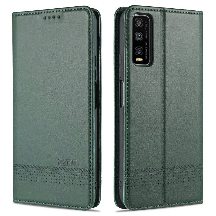 AZNS Magnetic Calf Texture Horizontal Flip Leather Case with Card Slots & Holder & Wallet, For OPPO A15, For vivo Y20, For vivo Y70s / Y51s / IQOO U1, For Samsung Galaxy A42 5G, For Samsung Galaxy M51 (Side Fingerprint)