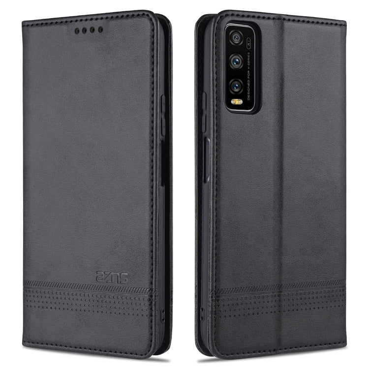 AZNS Magnetic Calf Texture Horizontal Flip Leather Case with Card Slots & Holder & Wallet, For OPPO A15, For vivo Y20, For vivo Y70s / Y51s / IQOO U1, For Samsung Galaxy A42 5G, For Samsung Galaxy M51 (Side Fingerprint)
