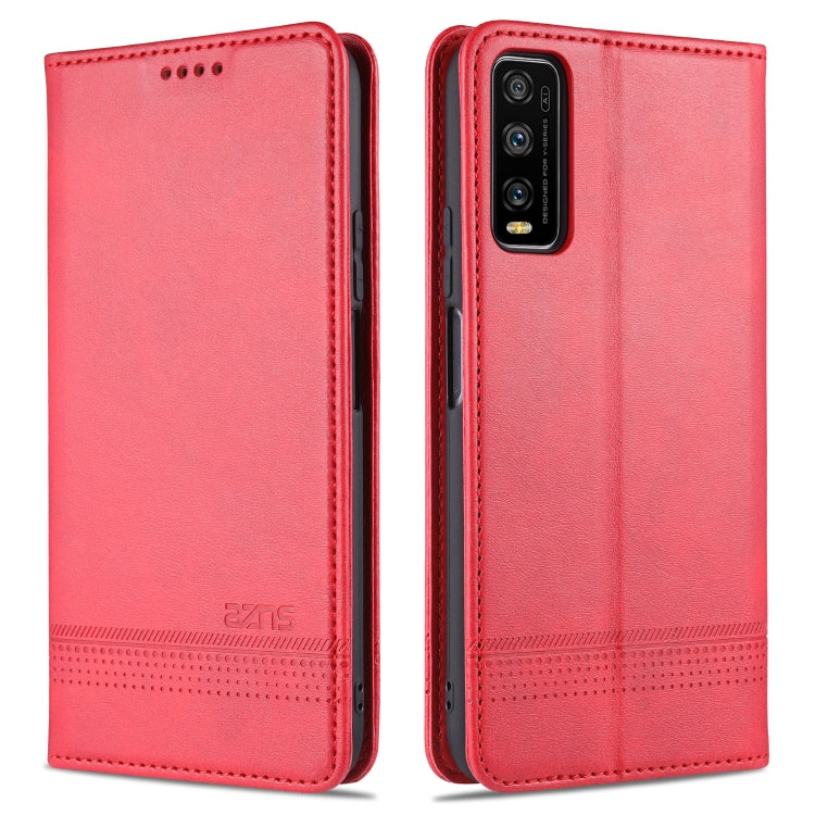 AZNS Magnetic Calf Texture Horizontal Flip Leather Case with Card Slots & Holder & Wallet, For OPPO A15, For vivo Y20, For vivo Y70s / Y51s / IQOO U1, For Samsung Galaxy A42 5G, For Samsung Galaxy M51 (Side Fingerprint)