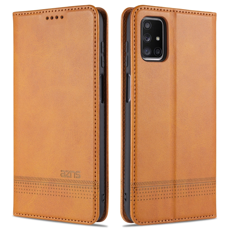 AZNS Magnetic Calf Texture Horizontal Flip Leather Case with Card Slots & Holder & Wallet, For OPPO A15, For vivo Y20, For vivo Y70s / Y51s / IQOO U1, For Samsung Galaxy A42 5G, For Samsung Galaxy M51 (Side Fingerprint)