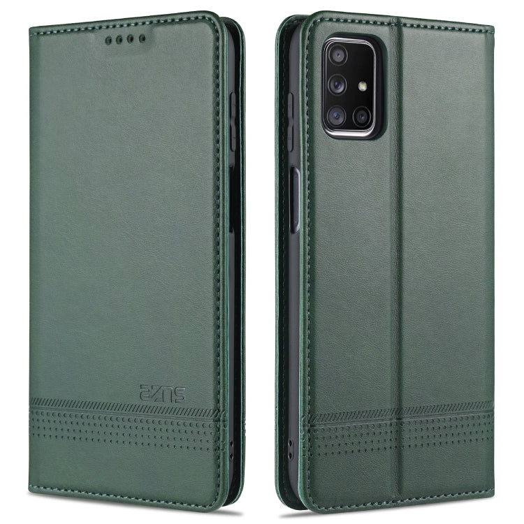 AZNS Magnetic Calf Texture Horizontal Flip Leather Case with Card Slots & Holder & Wallet, For OPPO A15, For vivo Y20, For vivo Y70s / Y51s / IQOO U1, For Samsung Galaxy A42 5G, For Samsung Galaxy M51 (Side Fingerprint)