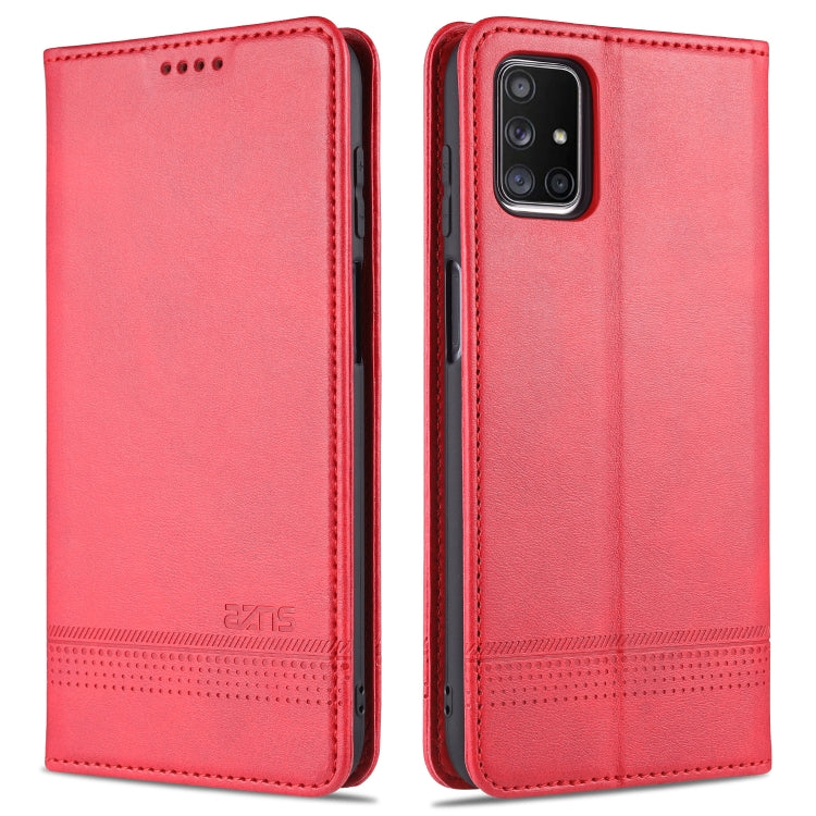 AZNS Magnetic Calf Texture Horizontal Flip Leather Case with Card Slots & Holder & Wallet, For OPPO A15, For vivo Y20, For vivo Y70s / Y51s / IQOO U1, For Samsung Galaxy A42 5G, For Samsung Galaxy M51 (Side Fingerprint)
