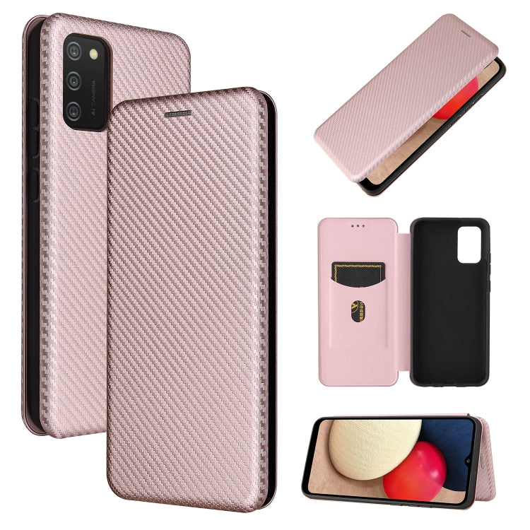 Carbon Fiber Texture Magnetic Horizontal Flip TPU + PC + PU Leather Case with Card Slot, For Xiaomi Poco M3, For Samsung Galaxy A02s, For Xiaomi Redmi Note 9 5G, For Xiaomi Redmi Note 9 4G