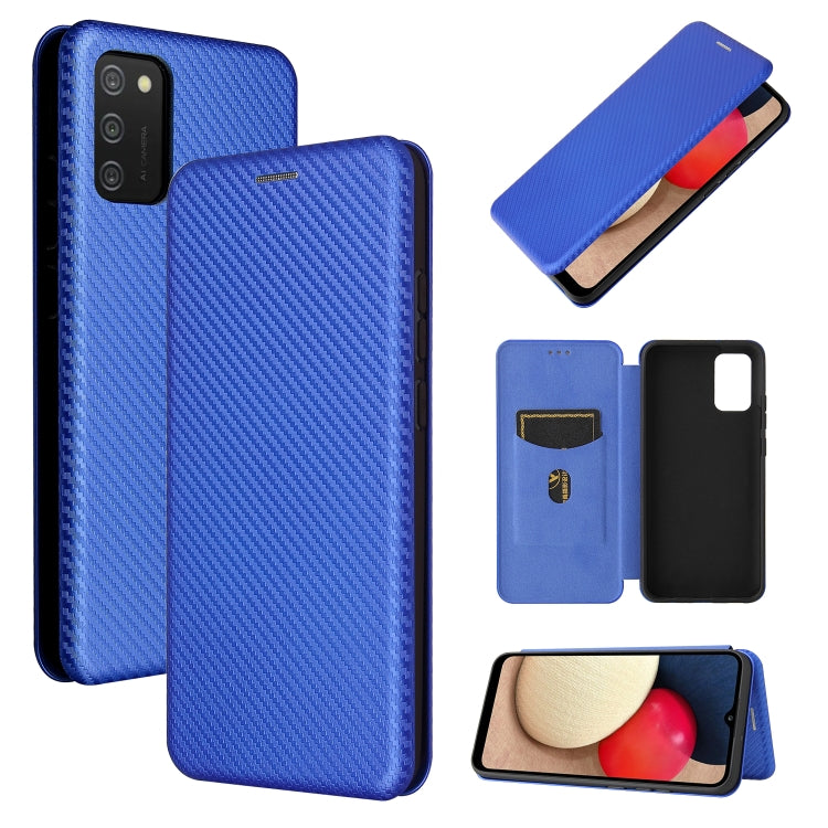 Carbon Fiber Texture Magnetic Horizontal Flip TPU + PC + PU Leather Case with Card Slot, For Xiaomi Poco M3, For Samsung Galaxy A02s, For Xiaomi Redmi Note 9 5G, For Xiaomi Redmi Note 9 4G