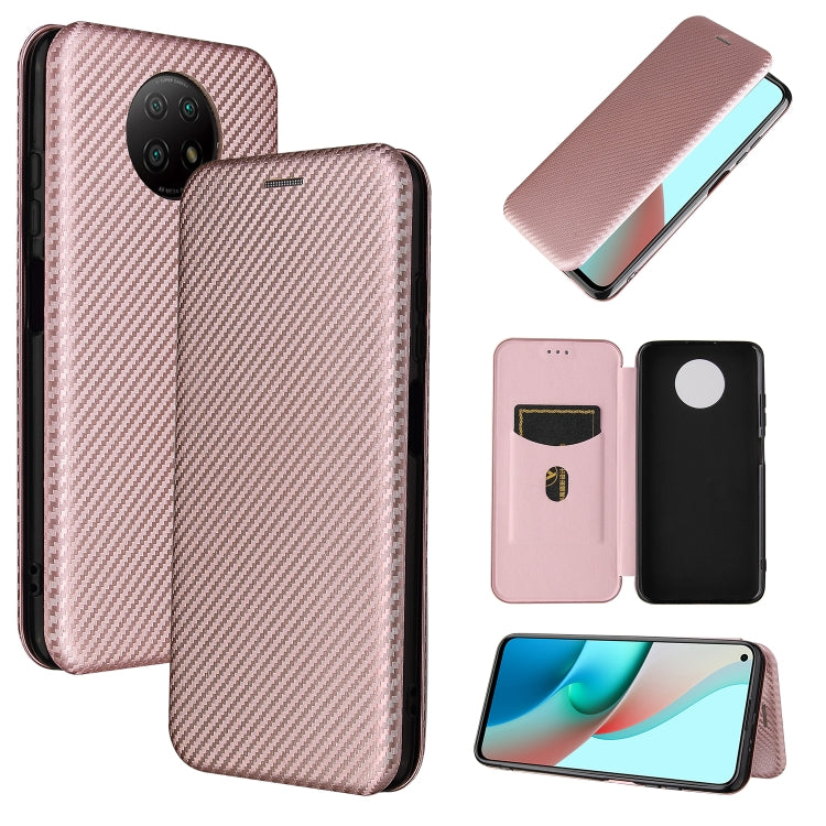 Carbon Fiber Texture Magnetic Horizontal Flip TPU + PC + PU Leather Case with Card Slot, For Xiaomi Poco M3, For Samsung Galaxy A02s, For Xiaomi Redmi Note 9 5G, For Xiaomi Redmi Note 9 4G