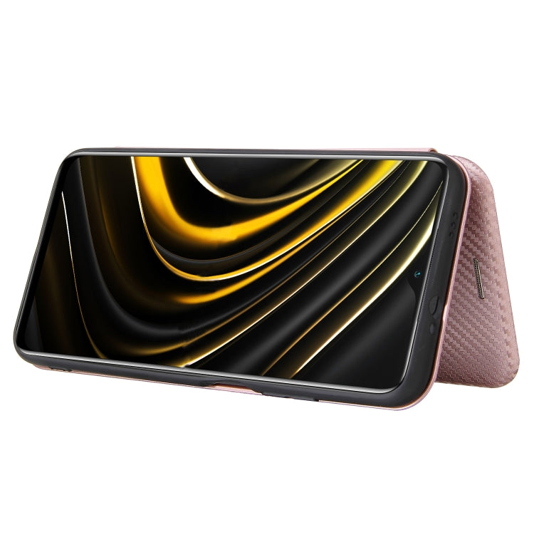 Carbon Fiber Texture Magnetic Horizontal Flip TPU + PC + PU Leather Case with Card Slot, For Xiaomi Poco M3, For Samsung Galaxy A02s, For Xiaomi Redmi Note 9 5G, For Xiaomi Redmi Note 9 4G
