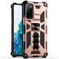 Shockproof TPU + PC Magnetic Protective Case with Holder, For Samsung Galaxy S20 FE