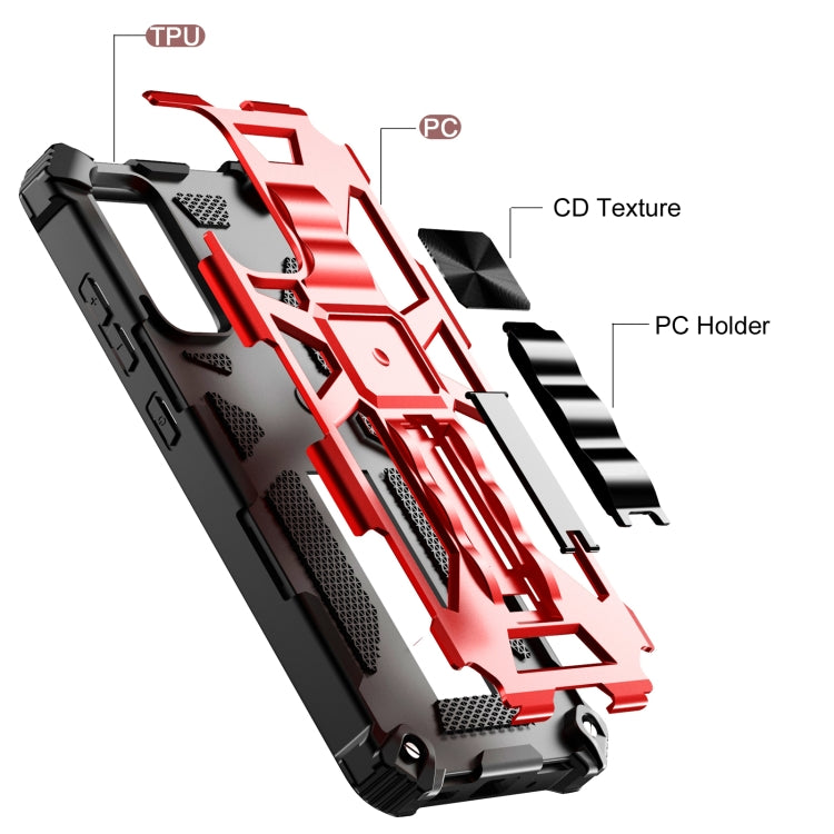 Shockproof TPU + PC Magnetic Protective Case with Holder, For Samsung Galaxy S20 FE