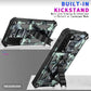Camouflage Armor Shockproof TPU + PC Magnetic Protective Case with Holder