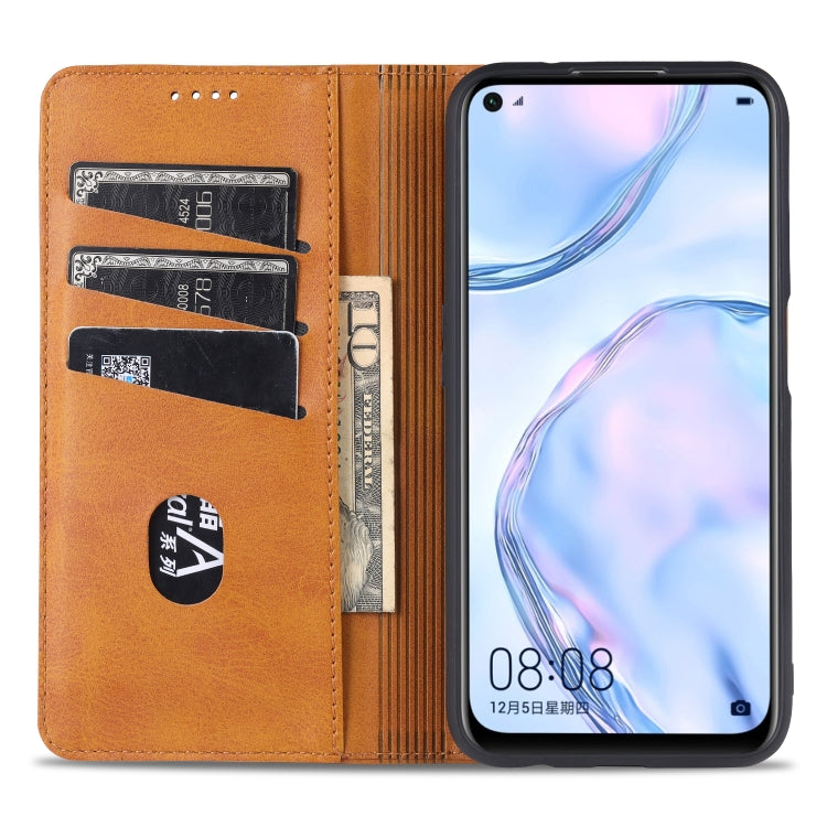 AZNS Magnetic Calf Texture Horizontal Flip Leather Case with Card Slots & Holder & Wallet, For OPPO A72 5G, For OPPO Reno3 Pro, For OPPO Reno4 / Reno4 Pro, For Samsung Galaxy S30 Plus