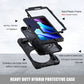 Shockproof Colorful Silicone + PC Protective Case with Holder & Shoulder Strap & Hand Strap