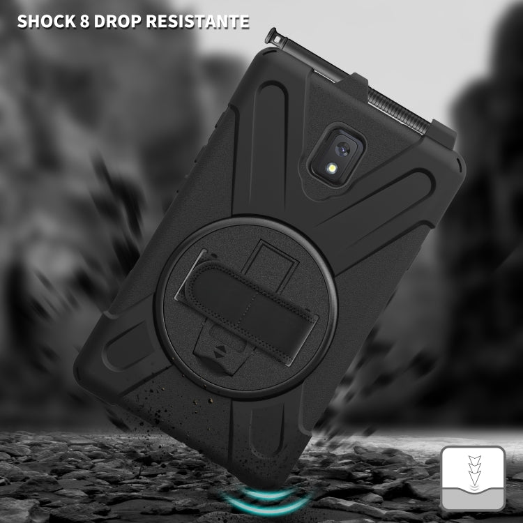 Shockproof Colorful Silicone + PC Protective Case with Holder & Shoulder Strap & Hand Strap