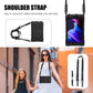 Shockproof Colorful Silicone + PC Protective Case with Holder & Shoulder Strap & Hand Strap