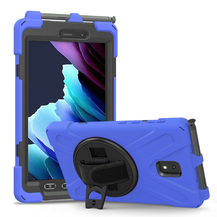 Shockproof Colorful Silicone + PC Protective Case with Holder & Shoulder Strap & Hand Strap