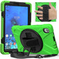 Shockproof Colorful Silicone + PC Protective Case with Holder & Shoulder Strap & Hand Strap