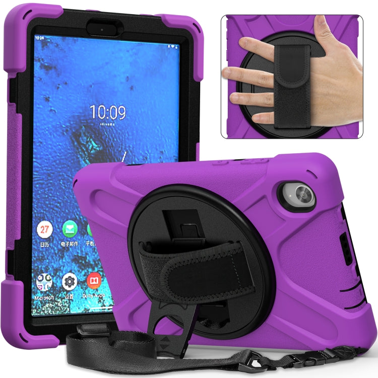 Shockproof Colorful Silicone + PC Protective Case with Holder & Shoulder Strap & Hand Strap