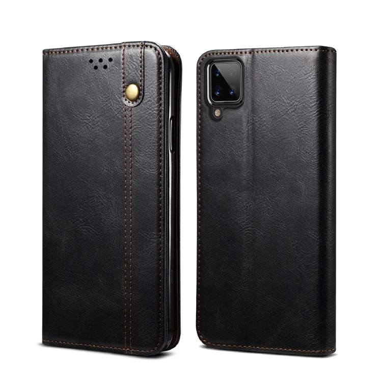 Simple Wax Crazy Horse Texture Horizontal Flip Leather Case with Card Slots & Wallet, For Samsung Galaxy A12 5G, For Samsung Galaxy A32 5G, For Samsung Galaxy A72 5G / 4G