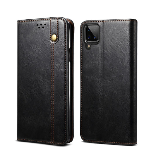 Simple Wax Crazy Horse Texture Horizontal Flip Leather Case with Card Slots & Wallet, For Samsung Galaxy A12 5G, For Samsung Galaxy A32 5G, For Samsung Galaxy A72 5G / 4G