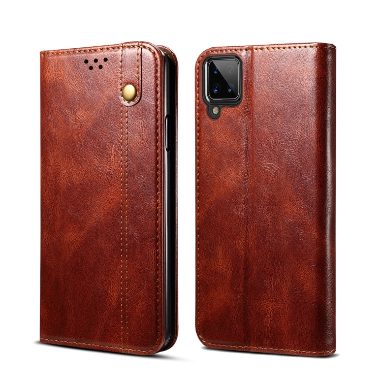 Simple Wax Crazy Horse Texture Horizontal Flip Leather Case with Card Slots & Wallet, For Samsung Galaxy A12 5G, For Samsung Galaxy A32 5G, For Samsung Galaxy A72 5G / 4G