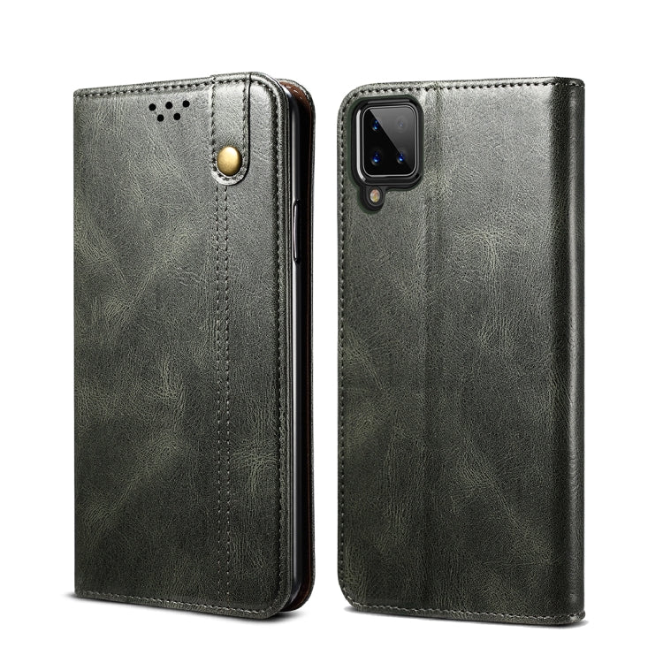 Simple Wax Crazy Horse Texture Horizontal Flip Leather Case with Card Slots & Wallet, For Samsung Galaxy A12 5G, For Samsung Galaxy A32 5G, For Samsung Galaxy A72 5G / 4G