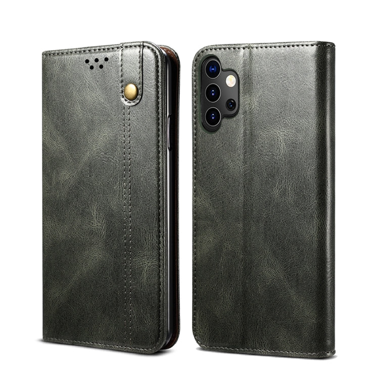 Simple Wax Crazy Horse Texture Horizontal Flip Leather Case with Card Slots & Wallet, For Samsung Galaxy A12 5G, For Samsung Galaxy A32 5G, For Samsung Galaxy A72 5G / 4G