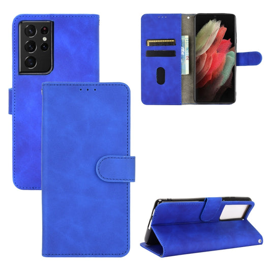 Solid Color Skin Feel Magnetic Buckle Horizontal Flip Calf Texture PU Leather Case with Holder & Card Slots & Wallet, For Samsung Galaxy S21 Ultra 5G, For Samsung Galaxy S21 5G, For Samsung Galaxy S21+ 5G, For Samsung Galaxy A72 5G, For Motorola Moto E...