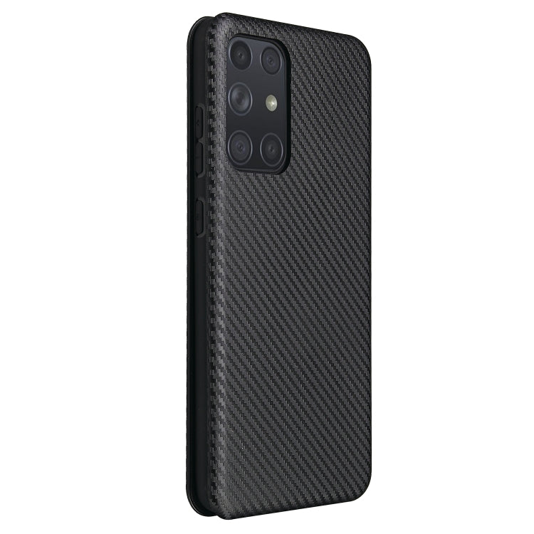Carbon Fiber Texture Magnetic Horizontal Flip TPU + PC + PU Leather Case with Card Slot, For Samsung Galaxy A72 5G, For Samsung Galaxy A52 5G, For OPPO Reno5 Pro 5G, For Cubot X30