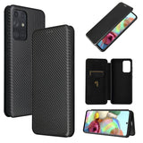 Carbon Fiber Texture Magnetic Horizontal Flip TPU + PC + PU Leather Case with Card Slot, For Samsung Galaxy A72 5G, For Samsung Galaxy A52 5G, For OPPO Reno5 Pro 5G, For Cubot X30