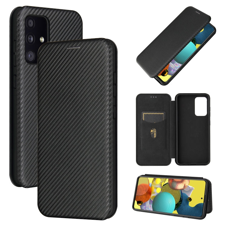 Carbon Fiber Texture Magnetic Horizontal Flip TPU + PC + PU Leather Case with Card Slot, For Samsung Galaxy A72 5G, For Samsung Galaxy A52 5G, For OPPO Reno5 Pro 5G, For Cubot X30