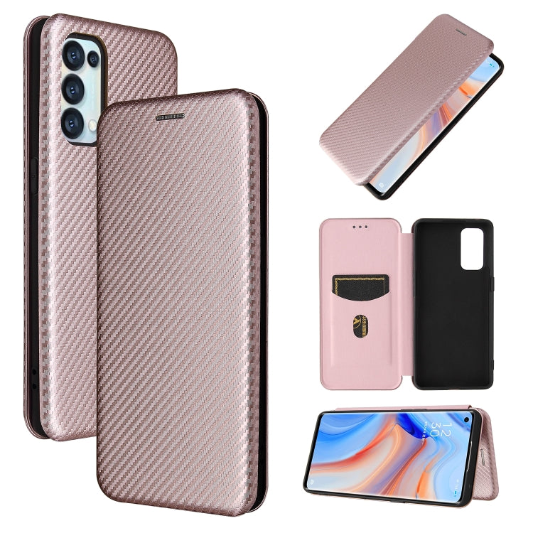 Carbon Fiber Texture Magnetic Horizontal Flip TPU + PC + PU Leather Case with Card Slot, For Samsung Galaxy A72 5G, For Samsung Galaxy A52 5G, For OPPO Reno5 Pro 5G, For Cubot X30